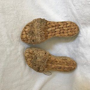 Never-worn unique woven sandals from Bali
